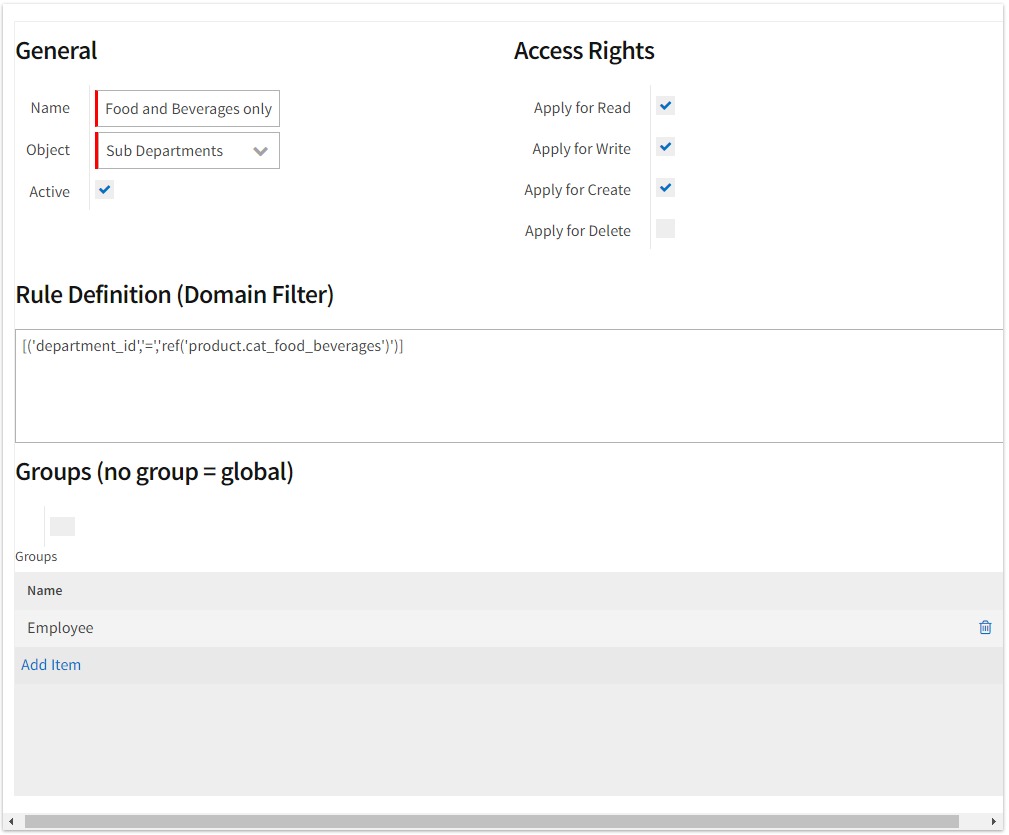 Groups - Rules