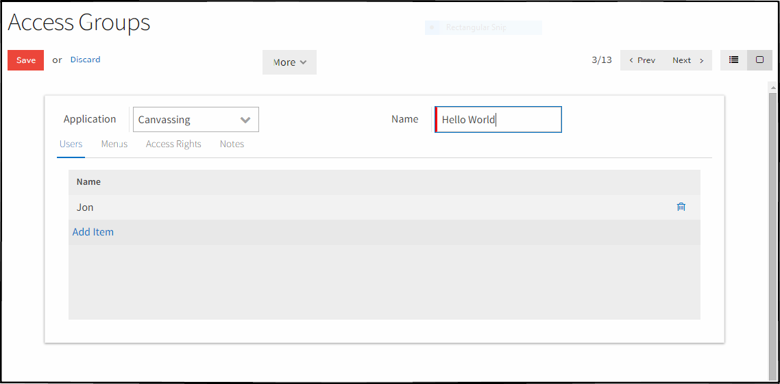 Groups - Users