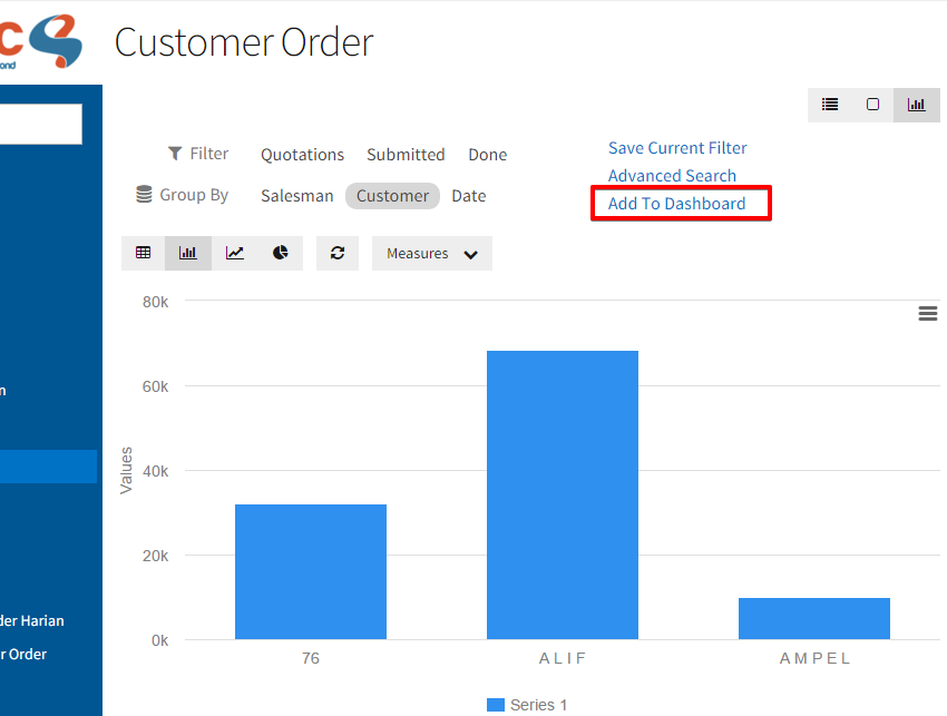 Add to Dashboard