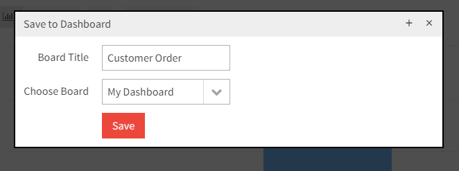 Save Dashboard